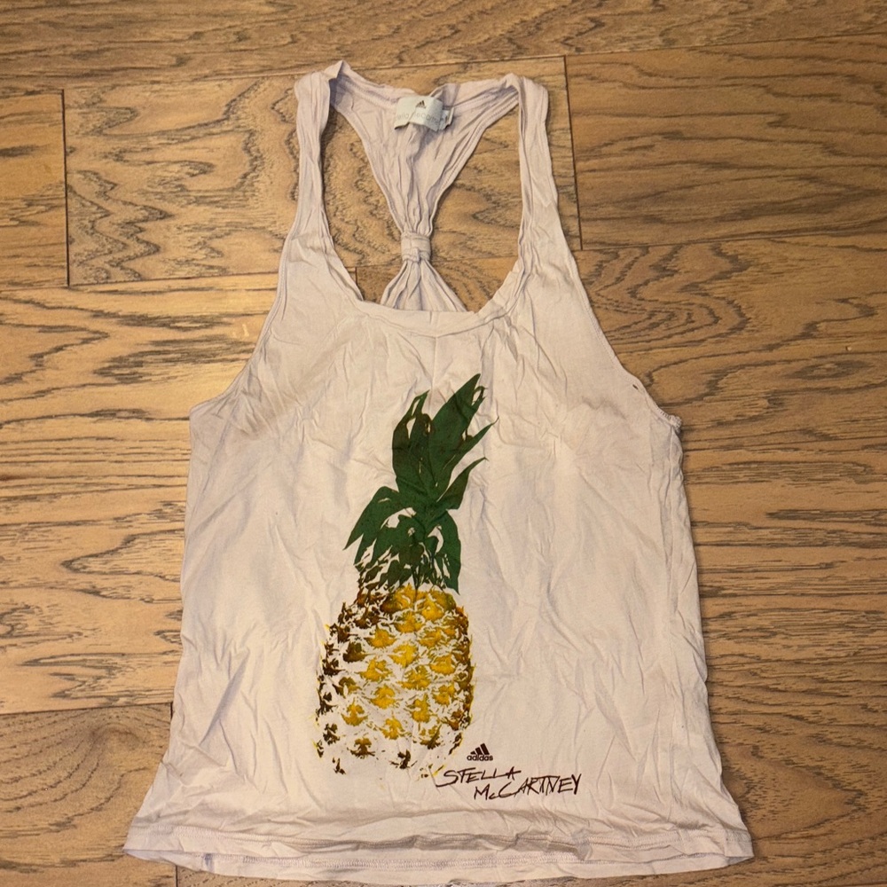 Stella McCartney Cream Pineapple Graphic Tank Top